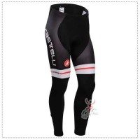 Castelli 2014 Lange Fietsbroeken Wit Rood