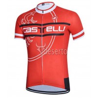 2015 Castelli Wielershirt Met Korte Mouwen Rood