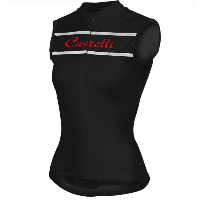 2016 Castelli Vrouwen Promessa Wielershirts Mouwloos Zwart 2016 Castelli Vrouwen Promessa Wielershirts Mouwloos Zwart