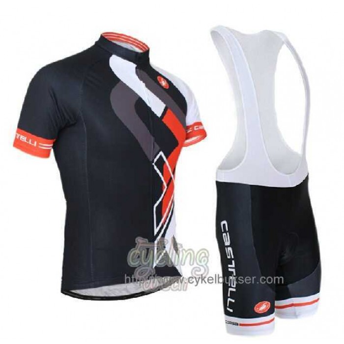 Castelli FramHerenti Fietskleding Set Fietsshirt Met Korte Mouwen+Korte Koersbroek Zwart Castelli FramHerenti Fietskleding Set Fietsshirt Met Korte Mouwen+Korte Koersbroek Zwart