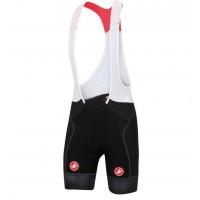 2016 Castelli Free Aero Race Korte Fietsbroeken Bib Zwart Rood