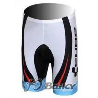 Cube Fintro Pro Team Korte Fietsbroeken Wit Rood