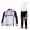 Cube Fintro Fietskleding Set Wielershirts Lange Mouw+Lange Fietsbroeken Bib Wit Zwart