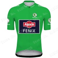 Green Alpecin Fenix Tour De France 2021 Team Wielerkleding Fietsshirt Korte Mouw YBFMDj