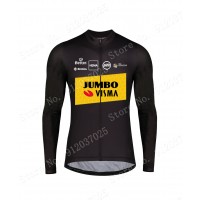 New Style Jumbo Visma 2021 Team Wielerkleding Fietsshirt Lange Mouw XoP1Le