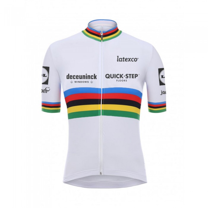 Quick Step Champion Pro 2021 Team Fietsshirt Korte Mouw 8Y1QHr