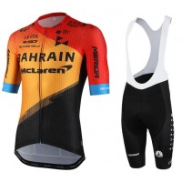 Wielerkleding Profteams 2020 Bahrain McLaren Fietskleding Set Fietsshirt Met Korte Mouwen+Koersbroek Korte