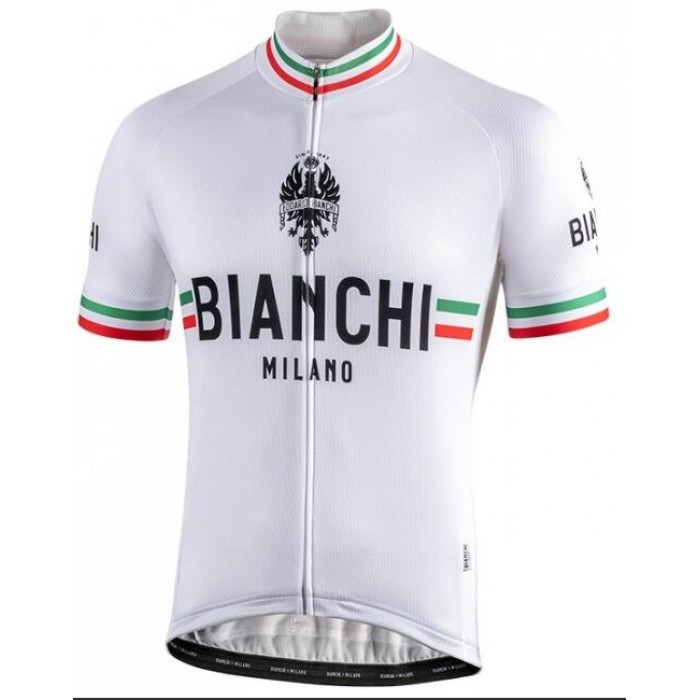Wielerkleding Profteams 2020 BIANCHI MILANO Isalle Wielershirt Met Korte Mouwen Wit Wielerkleding Profteams 2020 BIANCHI MILANO Isalle Wielershirt Met Korte Mouwen Wit