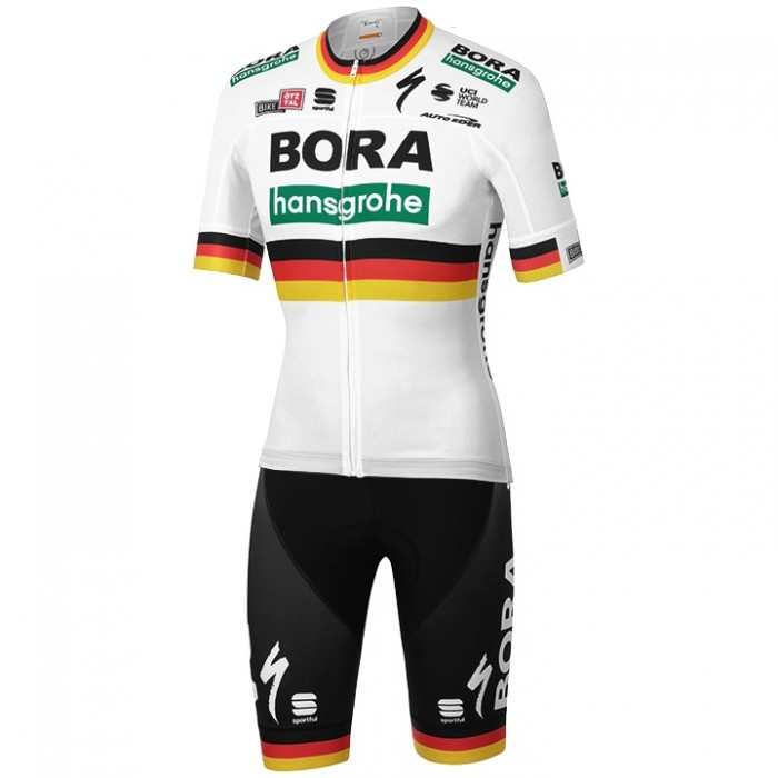 Wielerkleding Profteams 2020 BORA-Hansgrohe German Champion Fietskleding Set Wielershirt Korte Mouwen+Fietsbroek Korte Geel Wielerkleding Profteams 2020 BORA-Hansgrohe German Champion Fietskleding Set Wielershirt Korte Mouwen+Fietsbroek Korte Geel