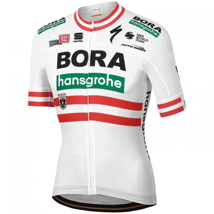 Wielerkleding Profteams 2020 Wielershirt Met Korte Mouwens BORA-Hansgrohe Campione Austriaco Wielerkleding Profteams 2020 Wielershirt Met Korte Mouwens BORA-Hansgrohe Campione Austriaco