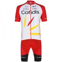 Wielerkleding Profteams 2020 COFIDIS SOLUTIONS CREDITS Fietskleding Set Wielershirt Korte Mouwen+Fietsbroek Korte Geel
