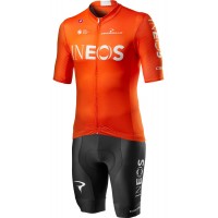 Wielerkleding Profteams 2020 TEAM INEOS Training Edition Set Fietskleding Set Wielershirt Korte Mouwen+Fietsbroek Korte Geel