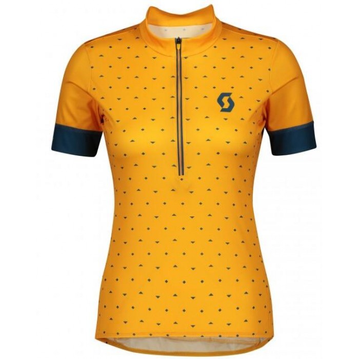 Wielerkleding Profteams 2020 Dames SCOTT Endurance 20 Wielershirt Met Korte Mouwen Giallo