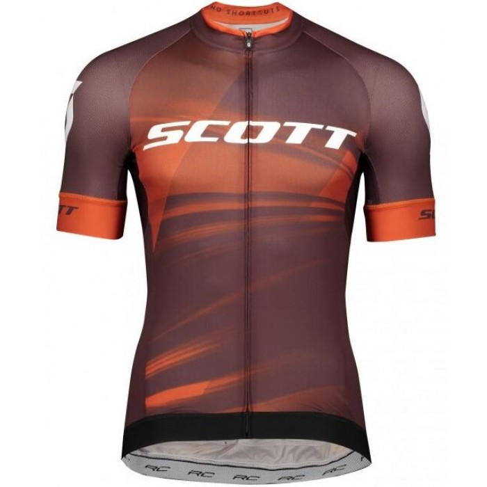 Wielerkleding Profteams 2020 SCOTT RC Pro Wielershirt Met Korte Mouwen Orange/Zwart