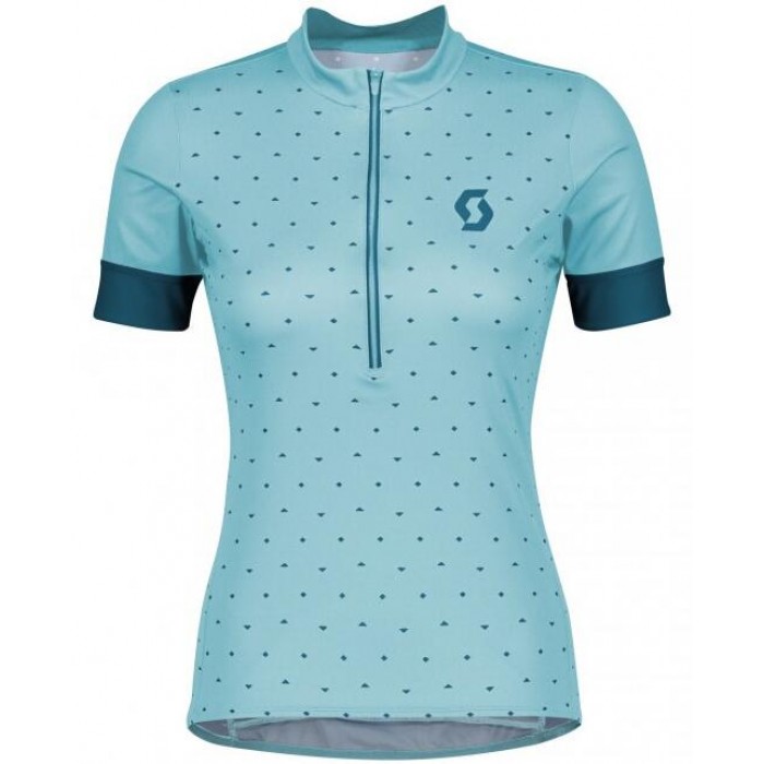 Wielerkleding Profteams 2020 Dames SCOTT Endurance 20 Wielershirt Met Korte Mouwen Blauw