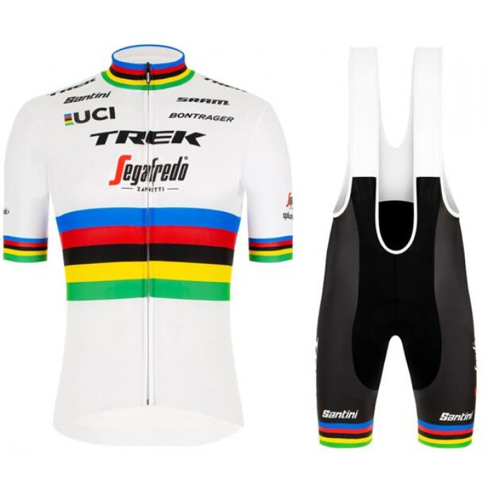 Wielerkleding Profteams 2020 TREK-SEGAFREDO Road Bike World Champion Set Wielershirt Met Korte Mouwen Langer RV+Salope