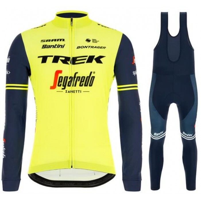 Wielerkleding Profteams 2020 TREK-SEGAFREDO Training Edition Set Wielershirts Lange Mouw+Koersbroek Korte Lunga