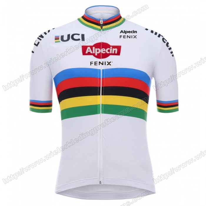 Alpecin Fenix 2020 Wit Fietsshirts Korte Mouws MDULE