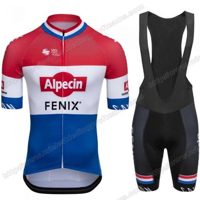 Alpecin Fenix 2020 Fietskleding Set Fietsshirt Met Korte Mouwen+Korte Koersbroek Bib Dutch OWBOU Alpecin Fenix 2020 Fietskleding Set Fietsshirt Met Korte Mouwen+Korte Koersbroek Bib Dutch OWBOU