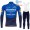 Winter Fleece Deceuninck Quick Step Pro Team 2021 Fietskleding Set Wielershirts Lange Mouw+Lange Wielrenbroek Bib SLYEW
