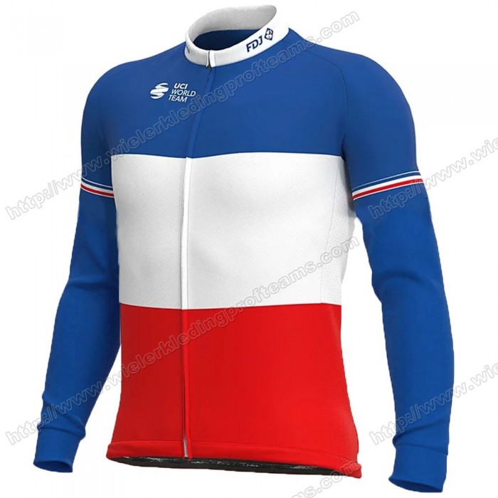 France FDJ 2020 Wielershirts Lange Mouwen KKRCR France FDJ 2020 Wielershirts Lange Mouwen KKRCR