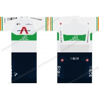 Team INEOS Grenadier 2020 UCI World Champion Wielerkleding Set Wielershirts Korte+ Wielrenbroek BYERM