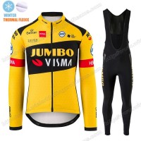 Winter Thermal Fleece Jumbo Visma 2020 Pro Team Wielershirts Lange Mouw NRVMM