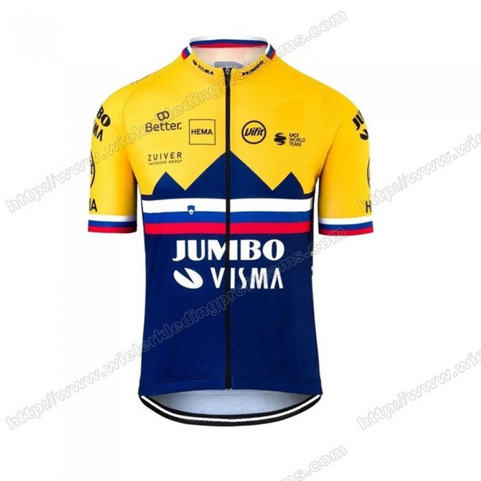 Jumbo Visma 2020 SLOVAKIAN Fietsshirts Korte Mouws ORMAA Jumbo Visma 2020 SLOVAKIAN Fietsshirts Korte Mouws ORMAA