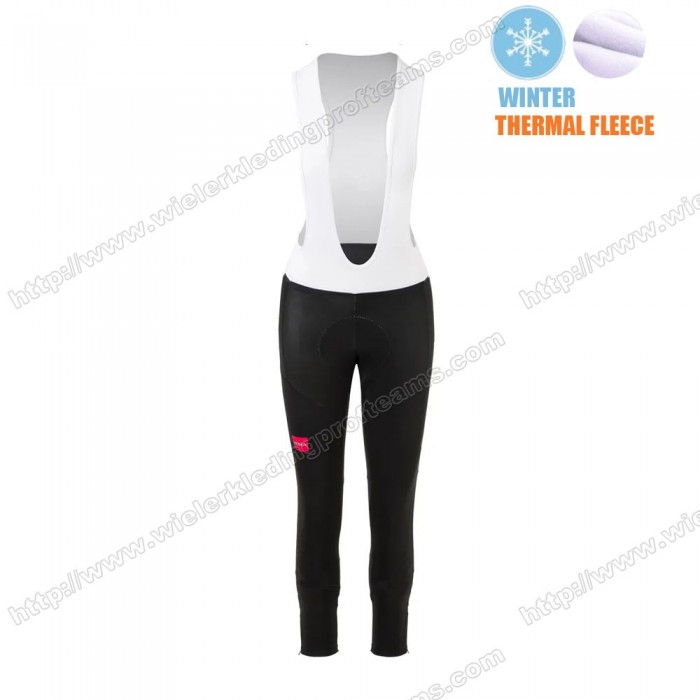 Winter Fleece Jumbo Visma Femmes Pro Team 2021 Lange Fietsbroeken Bib UXTLT