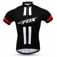2016 BAT FOX Wielershirt Korte Mouw Rood Zwart