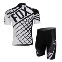 FOX 2014 Wielerkleding Set Wielershirts Korte Mouw+Fietsbroek Grijs
