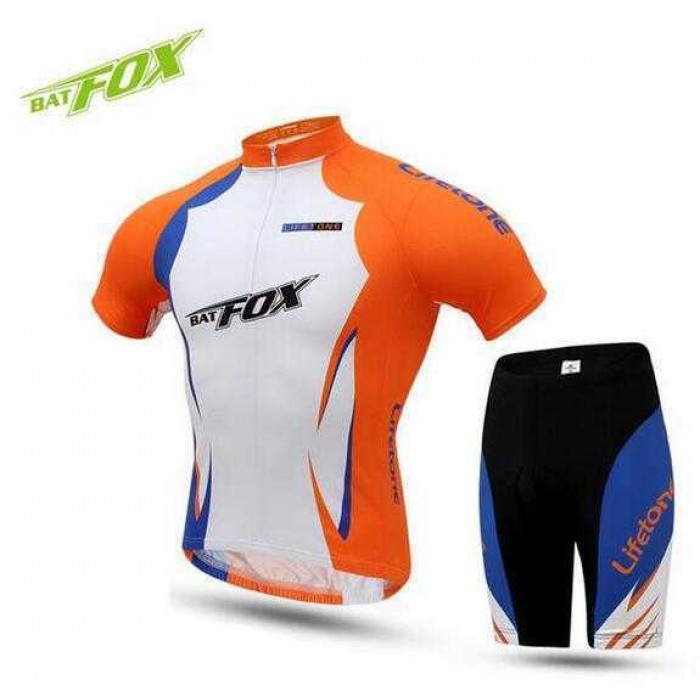 2016 BAT FOX Fietskleding Wielershirt Korte+Korte Fietsbroeken Oranje 2016 BAT FOX Fietskleding Wielershirt Korte+Korte Fietsbroeken Oranje