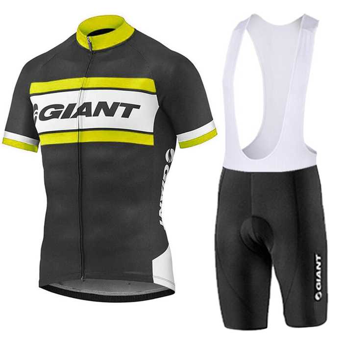 2016-2017 Giant Fietskleding Set Fietsshirt Met Korte Mouwen+Korte Koersbroek Geel 02 2016-2017 Giant Fietskleding Set Fietsshirt Met Korte Mouwen+Korte Koersbroek Geel 02