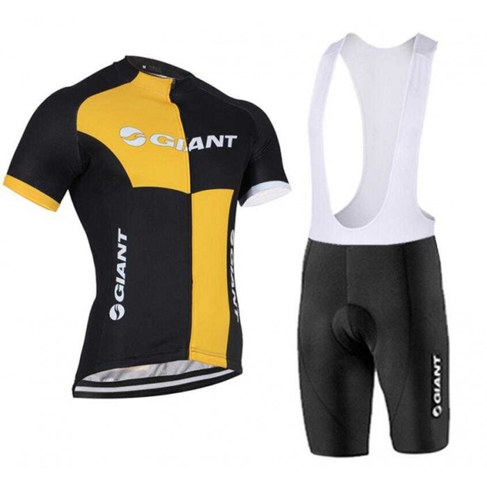 2016-2017 Giant Fietskleding Set Fietsshirt Met Korte Mouwen+Korte Koersbroek Geel Zwart 2016-2017 Giant Fietskleding Set Fietsshirt Met Korte Mouwen+Korte Koersbroek Geel Zwart