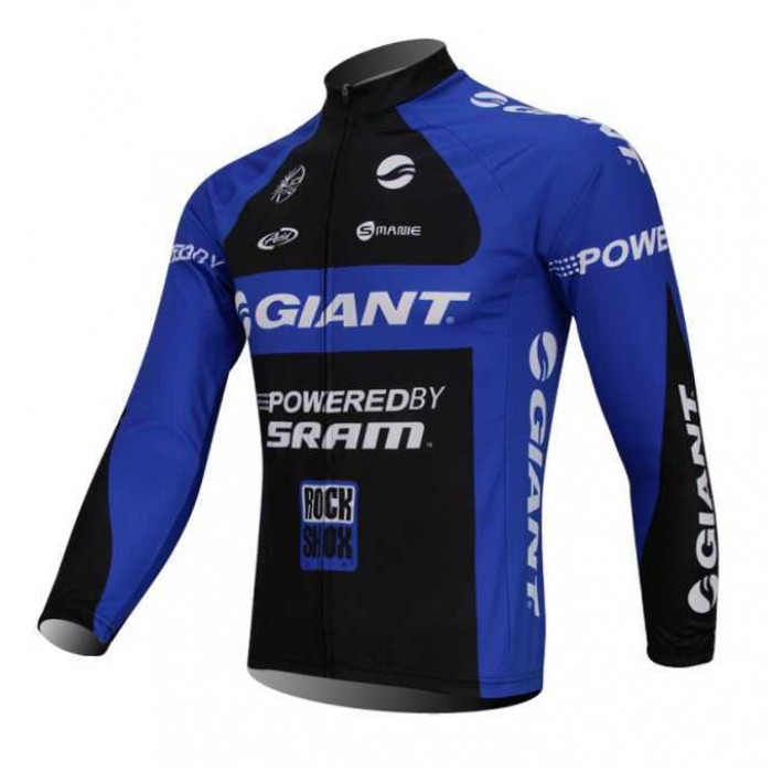 Giant Wielershirt Lange Mouwen Blauw