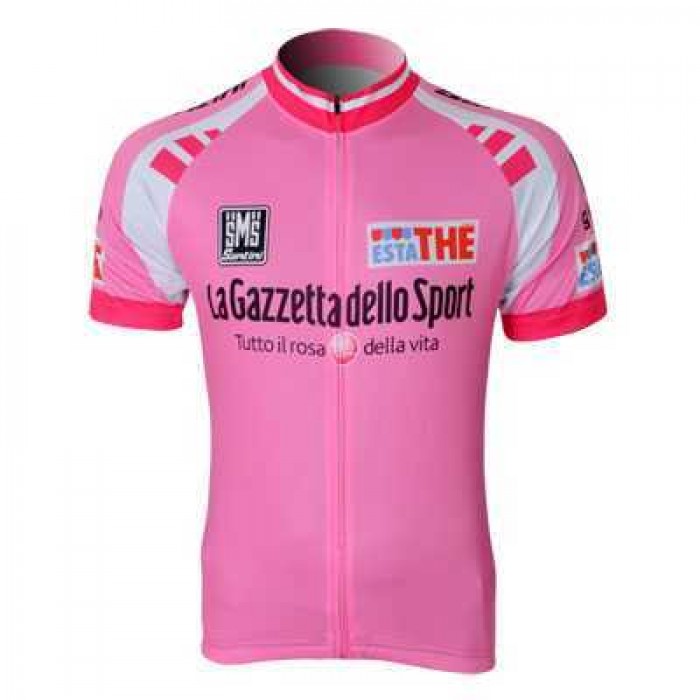 2012 Giro D'Italia Wielershirt Met Korte Mouwen Roze
