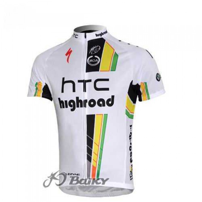 Highroad Pro Team Wielershirt Met Korte Mouwen Wit Highroad Pro Team Wielershirt Met Korte Mouwen Wit