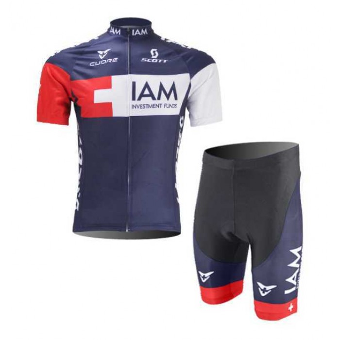 Goedkoop IAM Scott Wielerkleding Set Wielershirts Korte Mouw+Fietsbroek Goedkoop IAM Scott Wielerkleding Set Wielershirts Korte Mouw+Fietsbroek