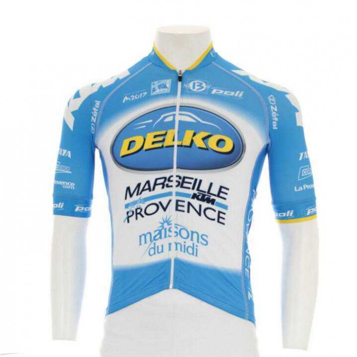 2016 Delko Marseille Provence KTM Blauw Wielershirt Met Korte Mouwen