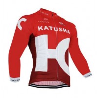 2016 KATUSHA Wielerkleding Wielershirts Lange Mouwen