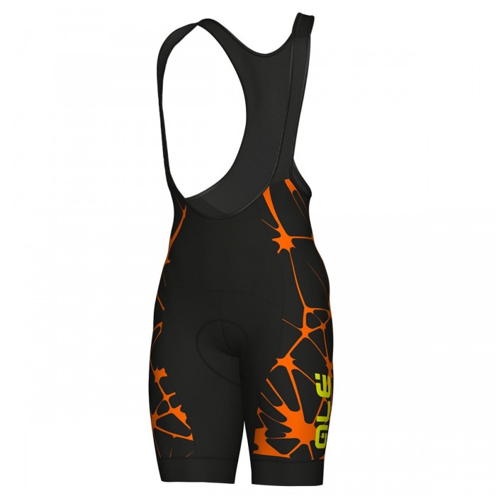 Ale Solid Cracle-Oranje Korte Fietsbroeken Bib Ale Solid Cracle-Oranje Korte Fietsbroeken Bib