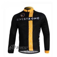 Livestrong Wielershirts Korte Mouw Zwart Geel