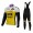 2016 Lotto Jumbo Wielerkleding Set Wielershirt Lange Mouw+Lange Fietsbroeken Bib Geel