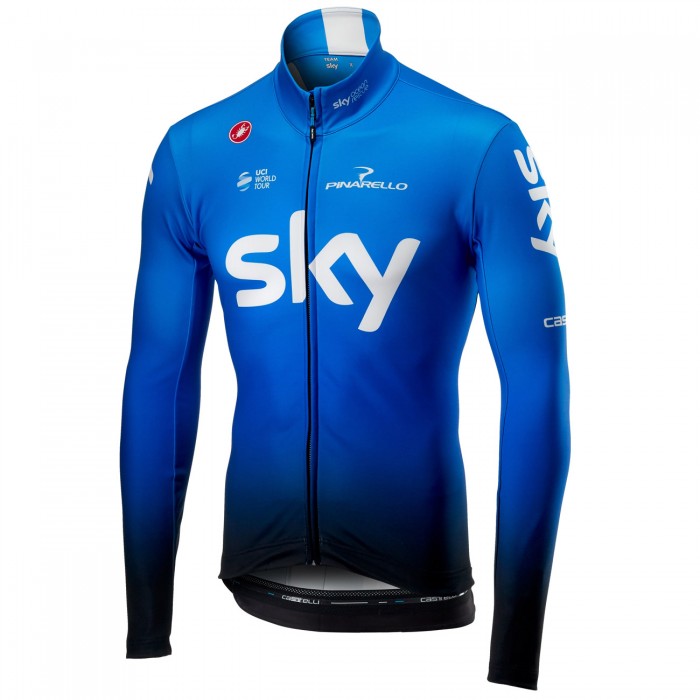 TEAM SKY 2019 Ocean Rescue Thermal Wielershirt Lange Mouw TEAM SKY 2019 Ocean Rescue Thermal Wielershirt Lange Mouw