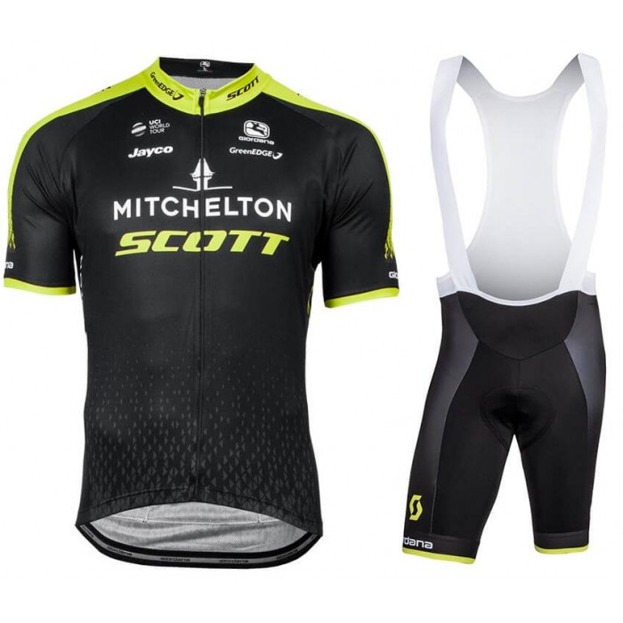 Mitchelton Scott 2018 Fietskleding Fietsshirt Korte Mouwen+Koersbroek Kort Bib Wit Mitchelton Scott 2018 Fietskleding Fietsshirt Korte Mouwen+Koersbroek Kort Bib Wit