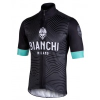 Bianchi Milano Terlano Zwart Wielershirt Korte Mouw