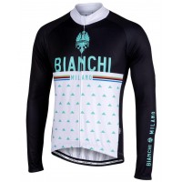 BIANCHI MILANO Nalles Wit Wielershirt Lange Mouw