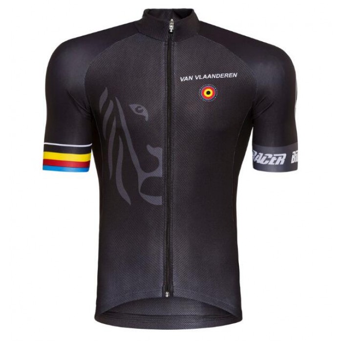 Bioracer Van Vlaanderen Zwart 2018 Wielershirt Korte Mouw
