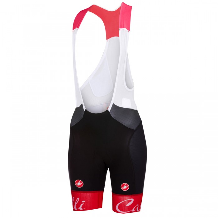 Castelli Free Aero-Rouge Dames Korte Fietsbroeken Bib Castelli Free Aero-Rouge Dames Korte Fietsbroeken Bib