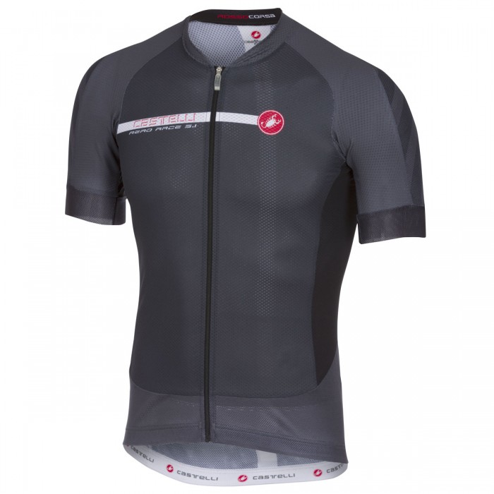 Castelli Aero Race 5.1 Antracite Wielershirt Korte Mouw Castelli Aero Race 5.1 Antracite Wielershirt Korte Mouw